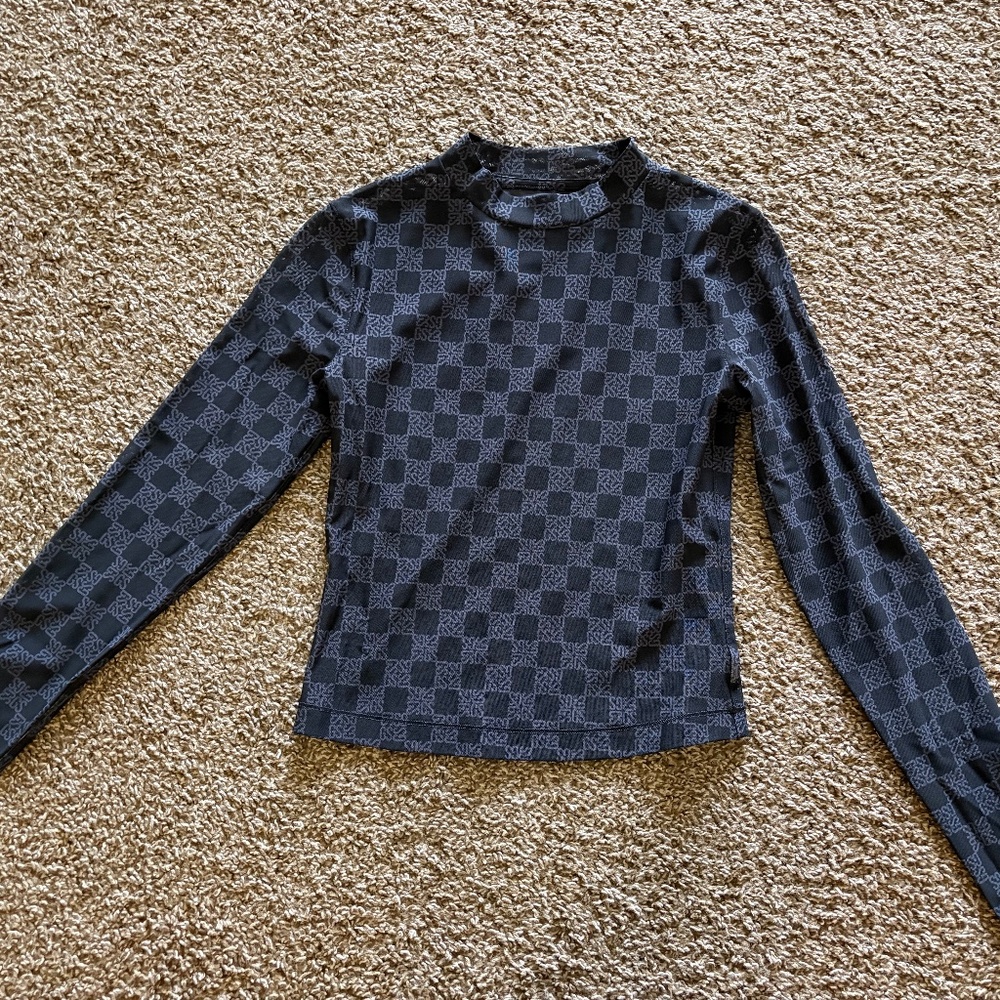 Gymshark Monogram Mesh Long Sleeve Top